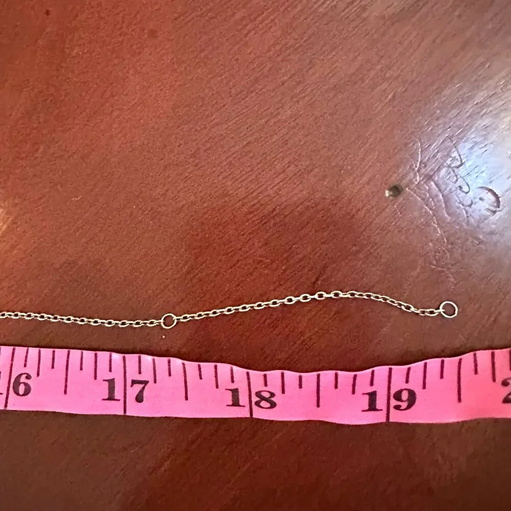 Abstract Faceted Bead Shapes Chain Necklace Goldtone Vermeil Marked 925